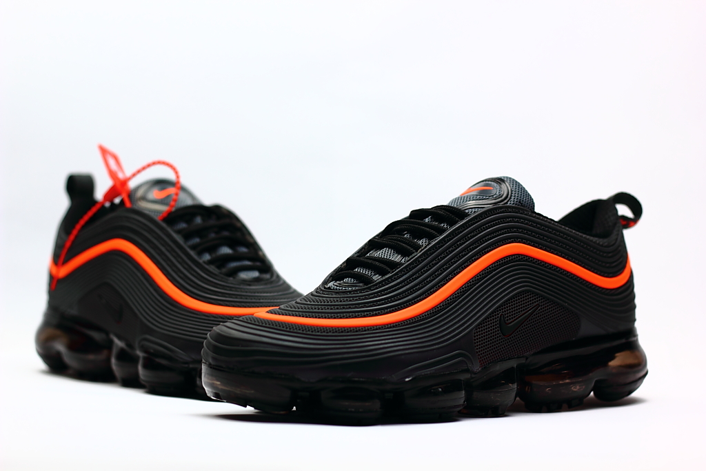 Nike Air Max 2018.97 Nano Drop Plastic Black Orange Shoes - Click Image to Close